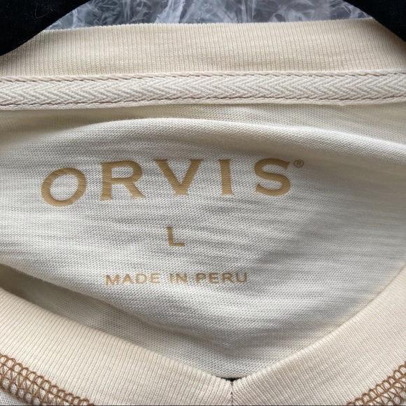 ORVIS Long Sleeve V-Neck Shirt | Size L - Picture 3 of 4
